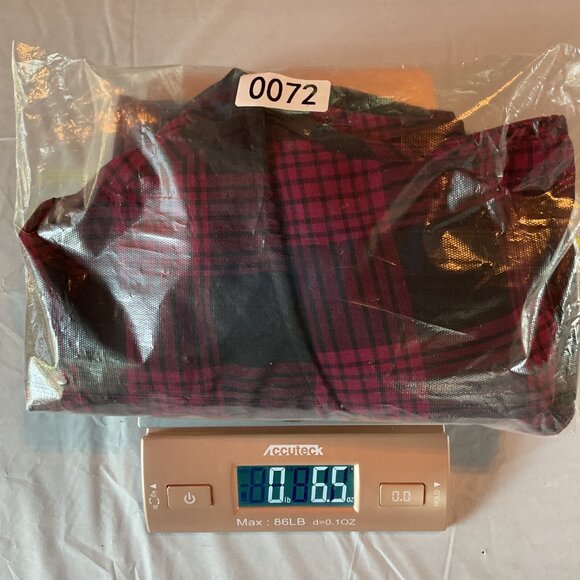 NWOT Torrid Womens Plaid Short Sleeve Top Lace Hem Sz 26 Black/Red Nylon/Polyest - Picture 12 of 13